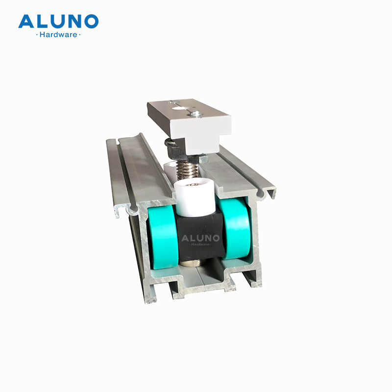 Aluno Frameless Folding Glass Door Hardware Accessories with Rolley